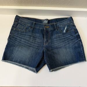 Old Navy The Flirt Blue Jean Shorts Size 10 Classic Cut Off  and Frayed Hem